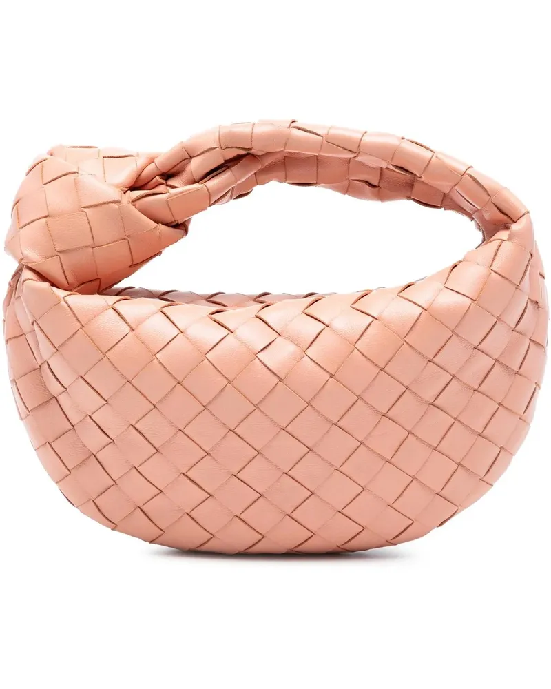 Bottega Veneta Hobo Bags Mini Nappa Intrecciato Jodie rosa Gold