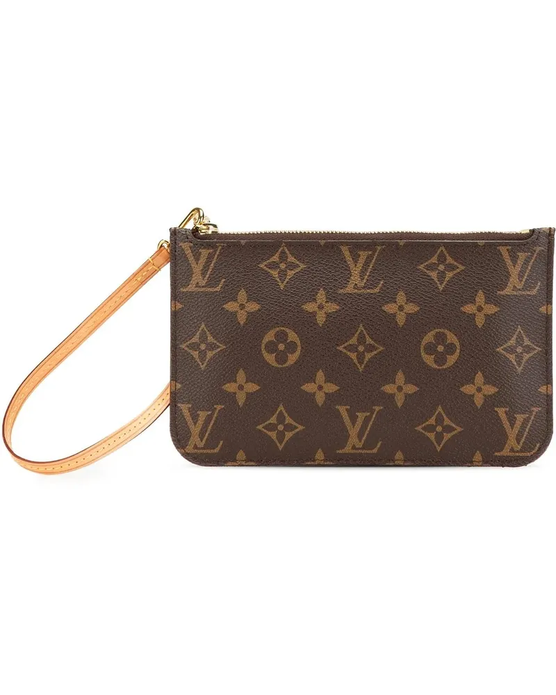 Louis Vuitton Kosmetiktaschen Monogram Neverfull Pouch braun Braun
