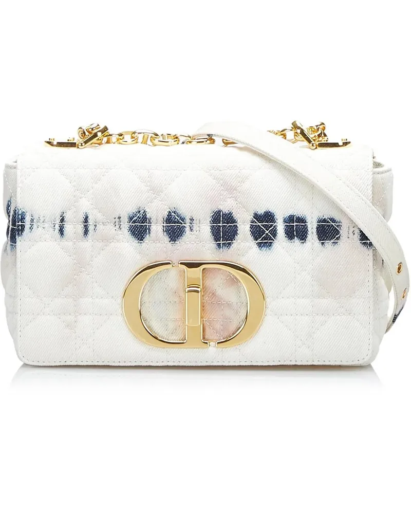 Dior Hobo Bags 2020 Small Tie Dye Denim Caro weiß Weiß
