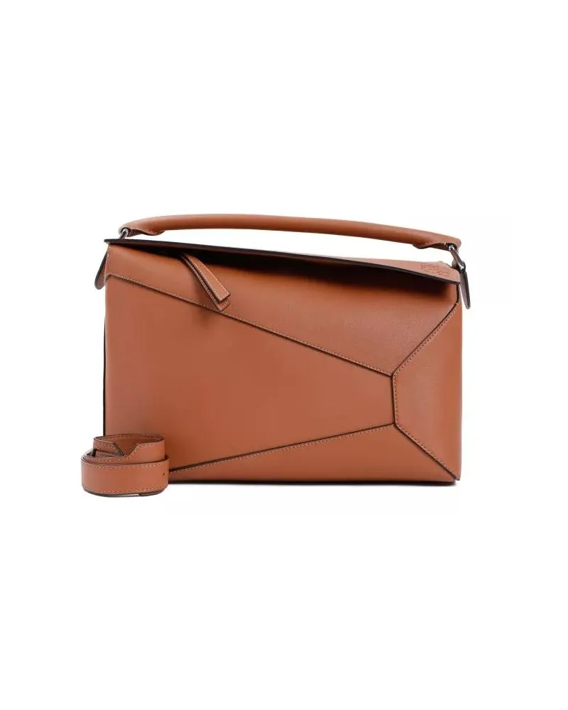 Loewe Hobo Bags Puzzle Edge New Large Shoulder Bag braun Braun