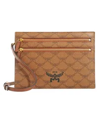 MCM Crossbody Bags Himmel Lts Flat Pouch W.Strap Small Cognacbraun