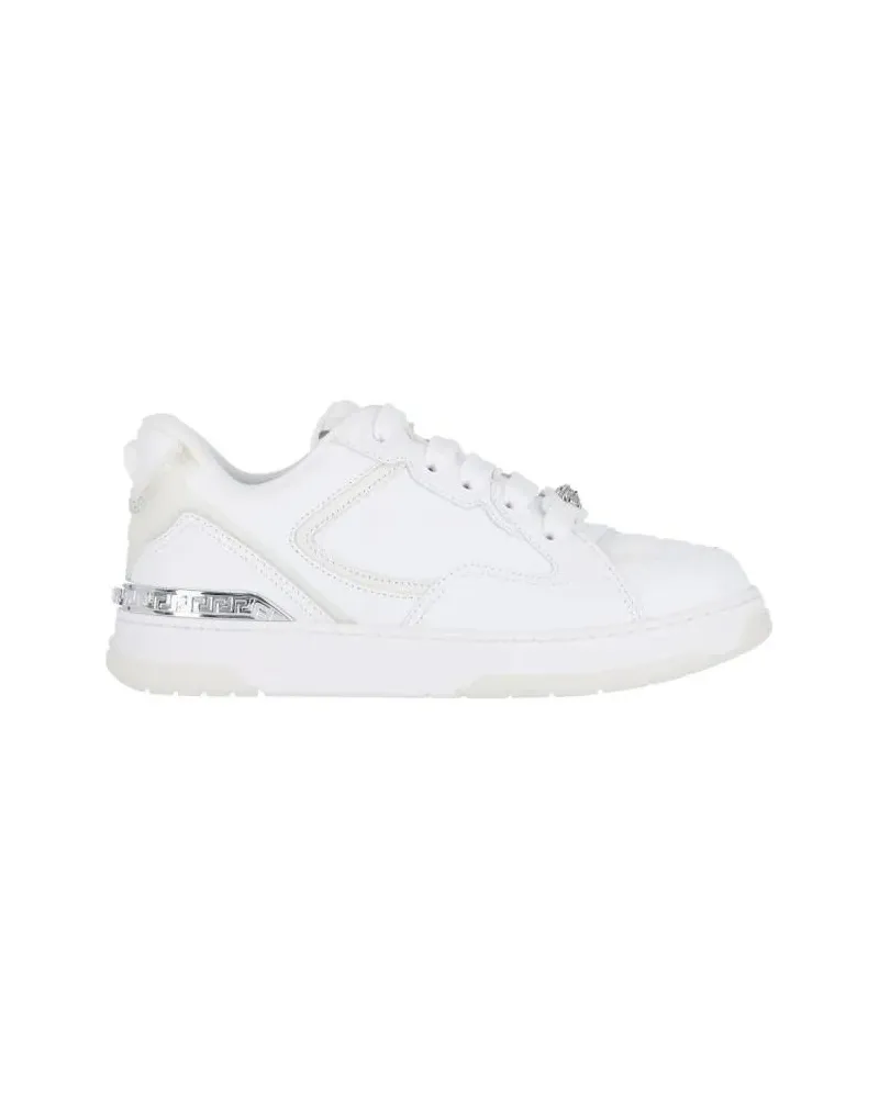 Versace Low-Top Sneaker "Biggie Basket" Sneakers – White weiß Weiß