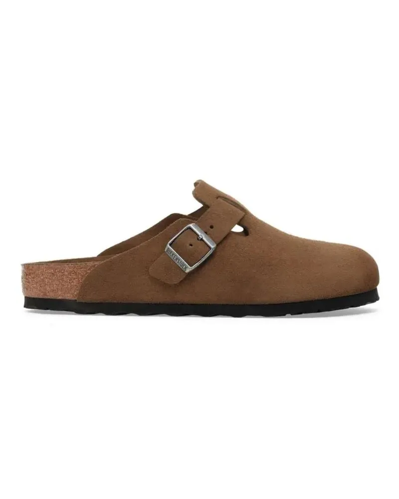 Birkenstock Sandalen Closed-Toe Suede-Like Sandals With Adjustable Buck braun Braun