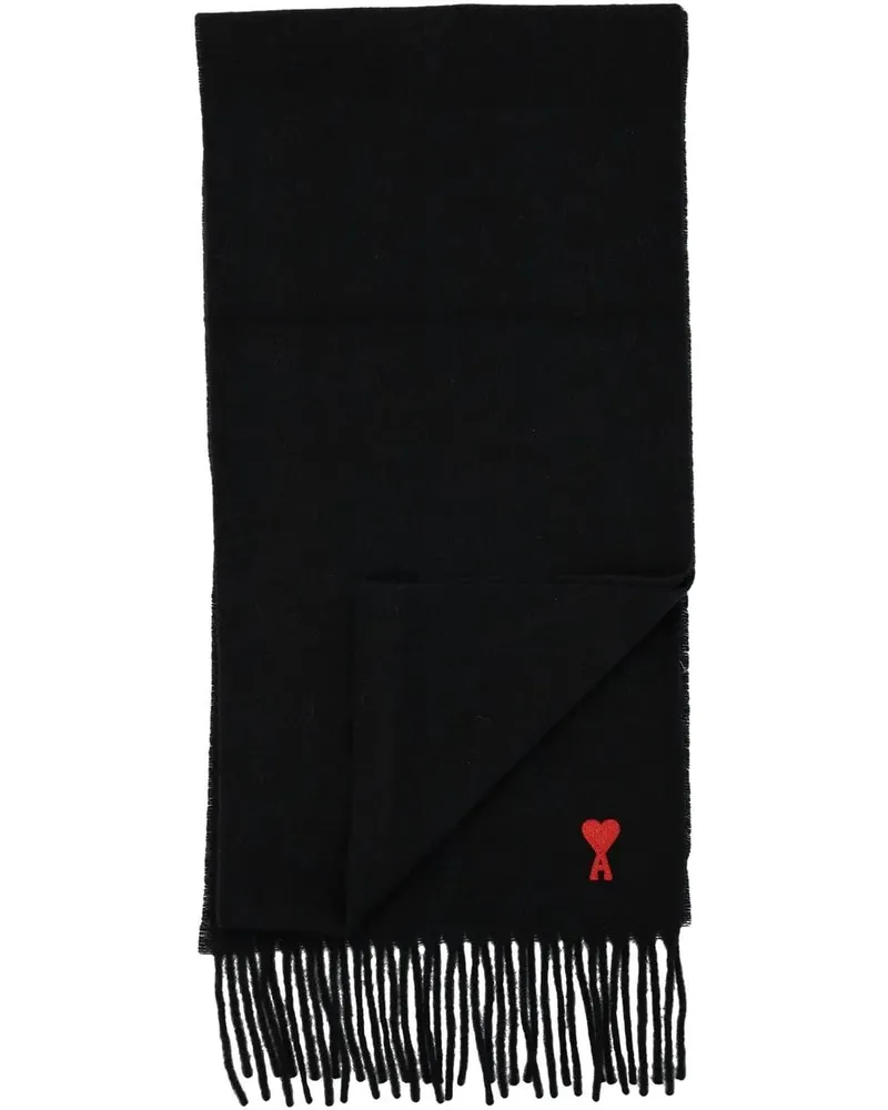 AMI Paris Tücher & Schals Adc Scarf Nero schwarz Schwarz