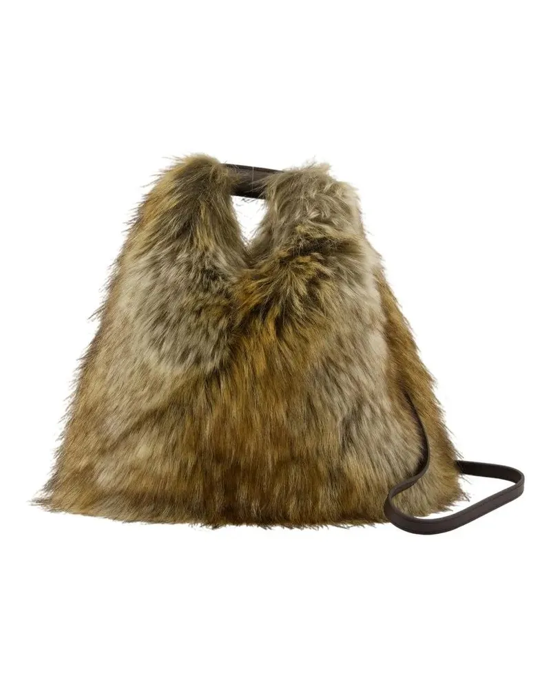 Maison Margiela Hobo Bags Japanese Shoulder Bag - Synthetic - Beige/Green braun Braun