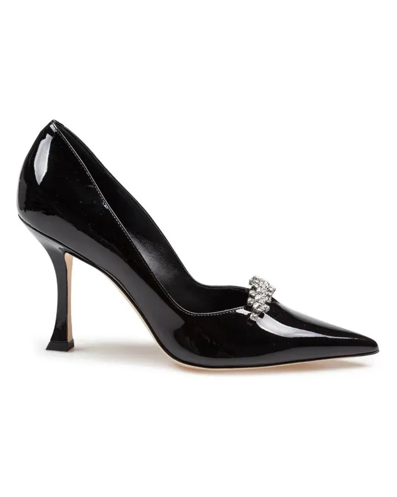 Jimmy Choo Hohe Schuhe Belinda Patent Leather Pumps Black schwarz Schwarz