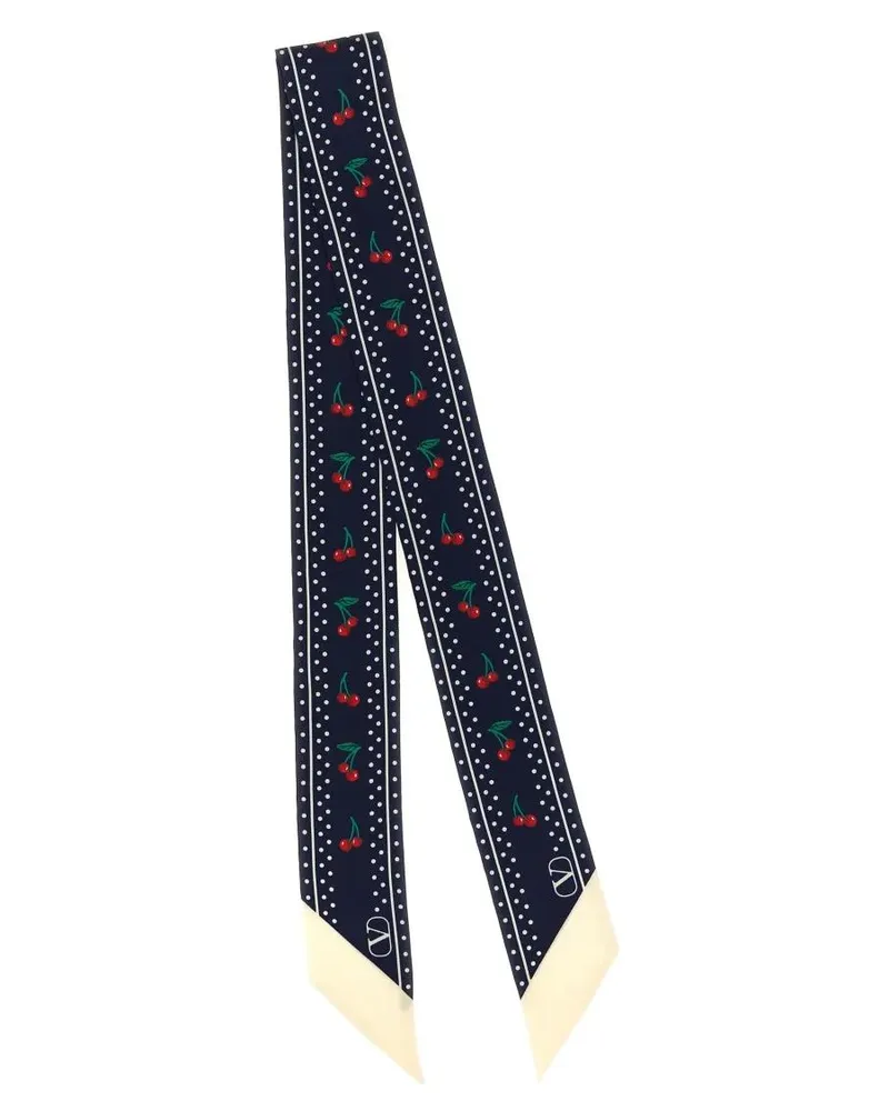 Valentino Garavani Tücher & Schals 'Cherryfic' Scarf blau Blau