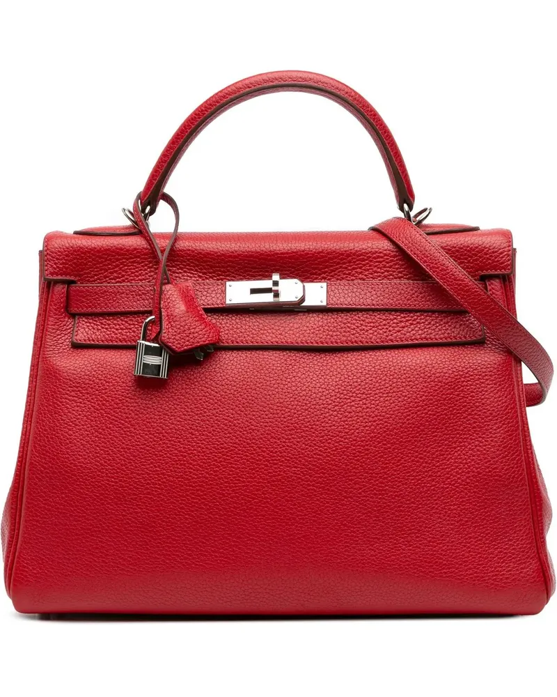 Hermès Hobo Bags Togo Kelly II Retourne 32 rot Rot