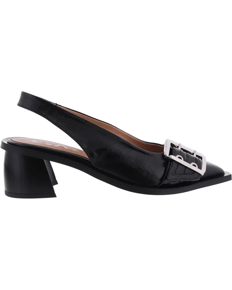 Ganni Hohe Schuhe Dames Buckle Slingback Pump Zwart schwarz Schwarz