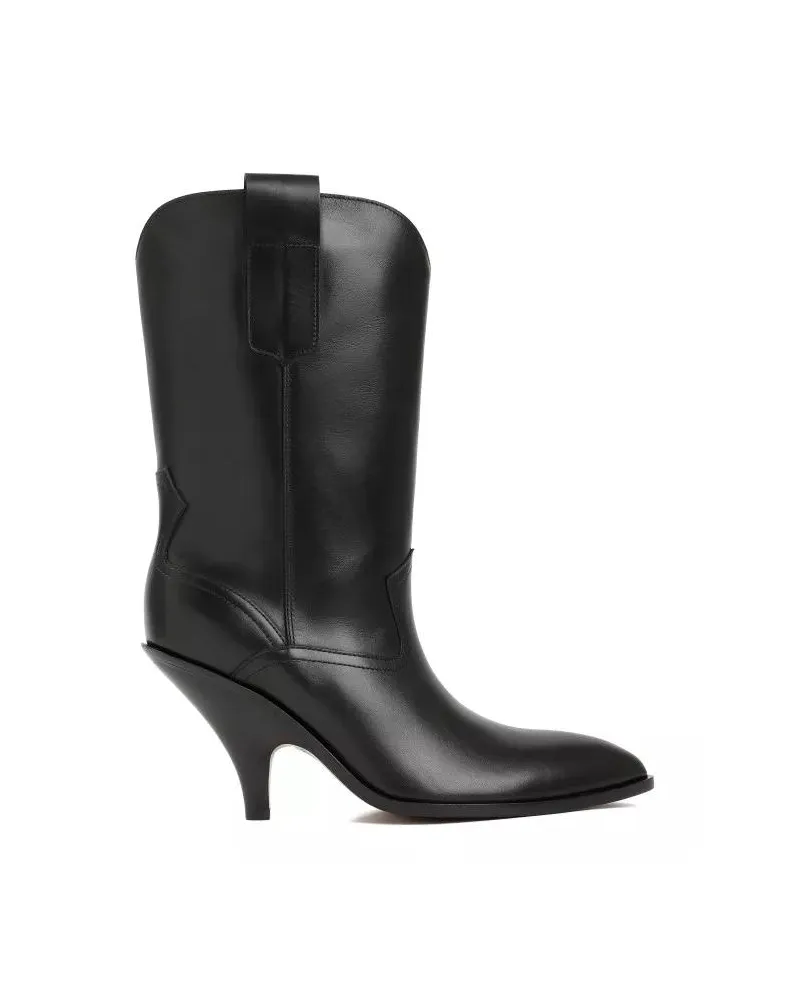 Bally Stiefel Black Lavyn Leather Boots schwarz Schwarz