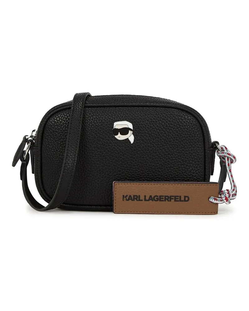Karl Lagerfeld Crossbody Bags Ikon Pebble Kameratasche schwarz Schwarz