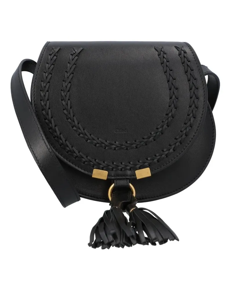 Chloé Hobo Bags Small Marcie Saddle Bag Black schwarz Schwarz