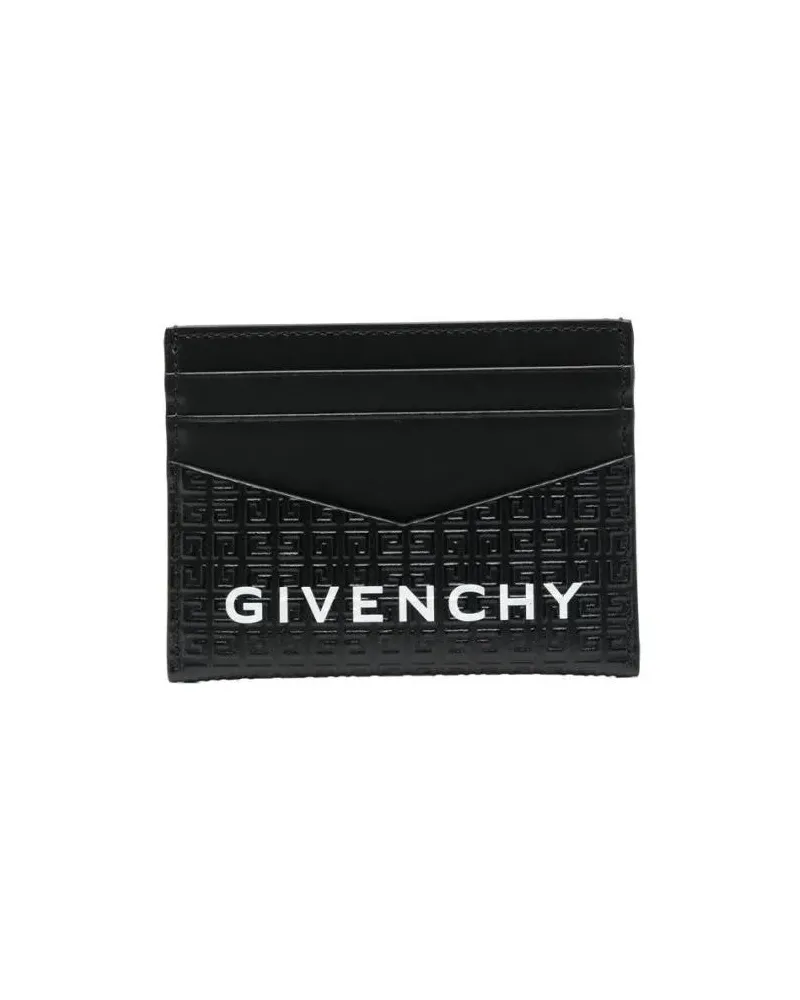Givenchy Portemonnaies Calfskin Leather Card Holder schwarz Schwarz