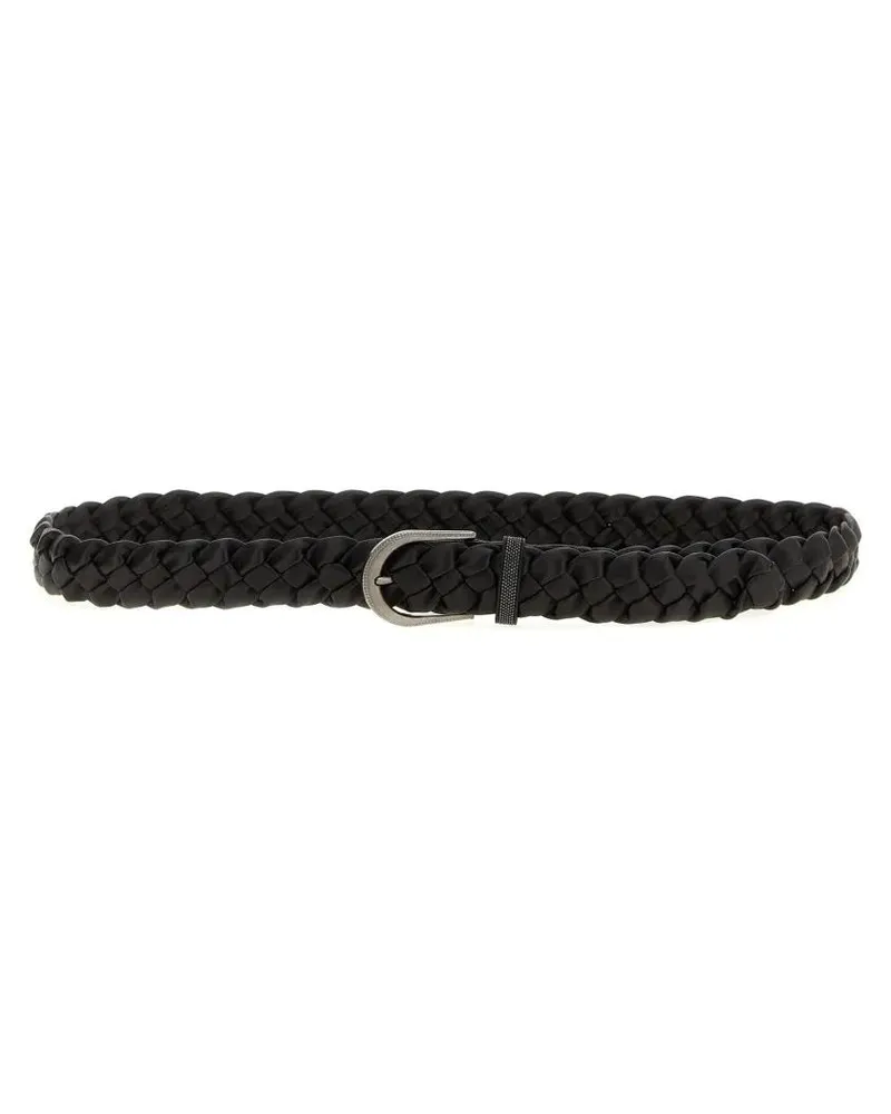 Brunello Cucinelli Gürtel Jewel Buckle Belt schwarz Schwarz