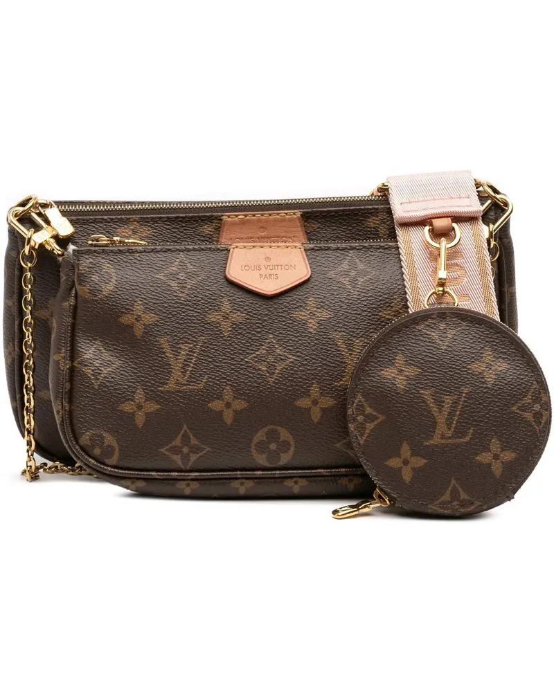 Louis Vuitton Hobo Bags Monogram Multi Pochette Accessoires braun Braun