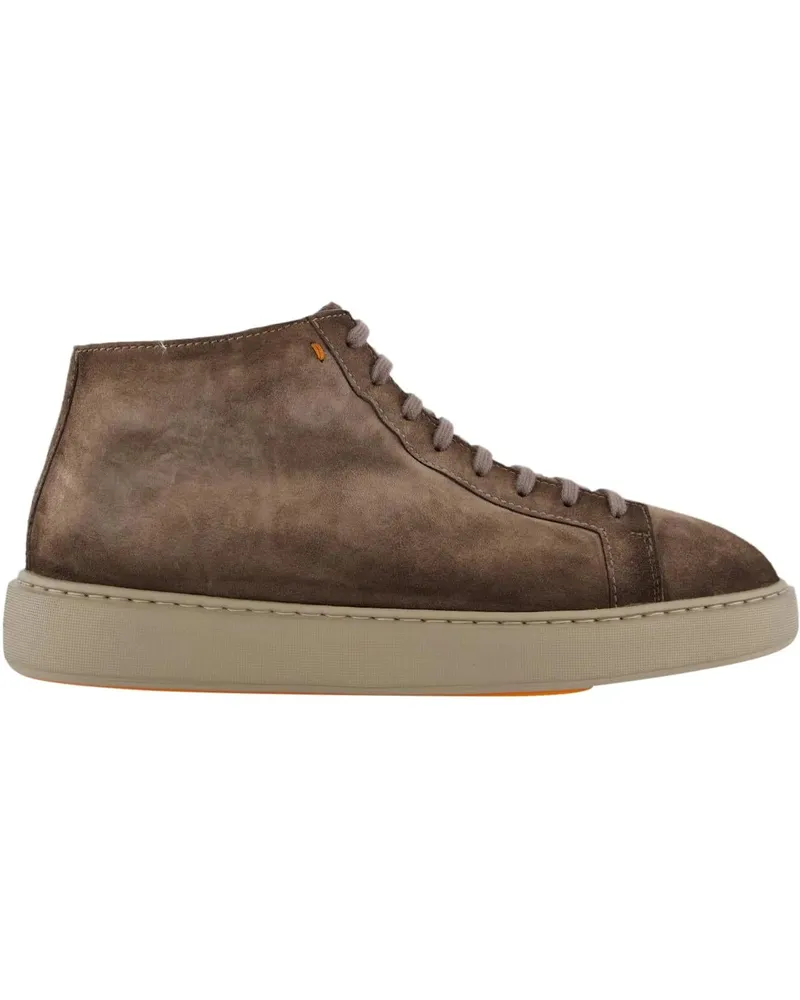 Santoni Low-Top Sneaker Heren Dump High Sneaker Beige beige Beige