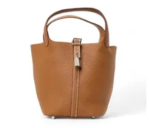 Beuteltaschen Sac Picotin Lock 18 Clemence Gold braun
