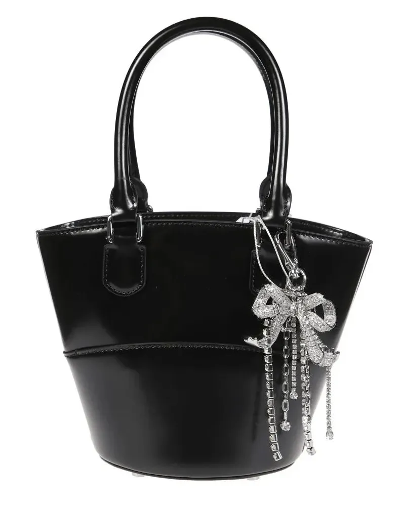 Self-Portrait Shopper & Totes Charm Tote Bag schwarz Schwarz