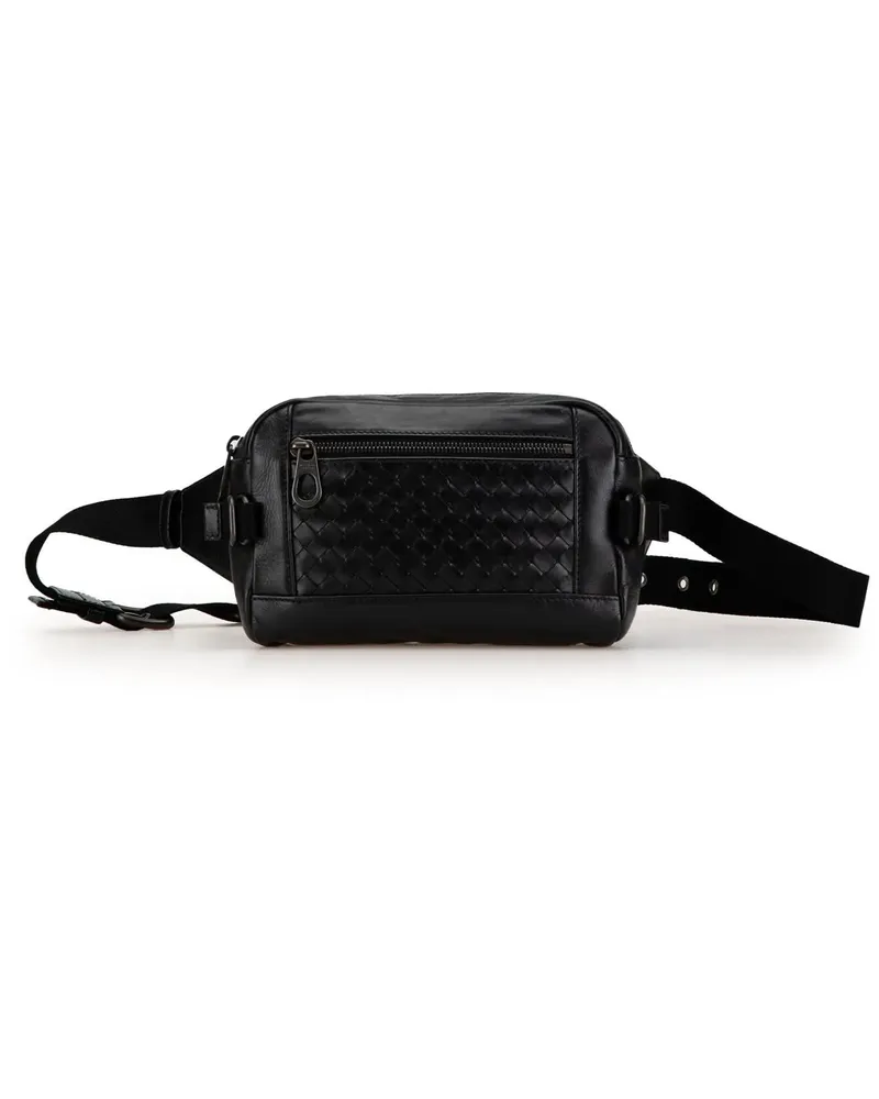 Bottega Veneta Bauchtaschen 2012-2024 Nappa Intrecciato Belt Bag schwarz Schwarz