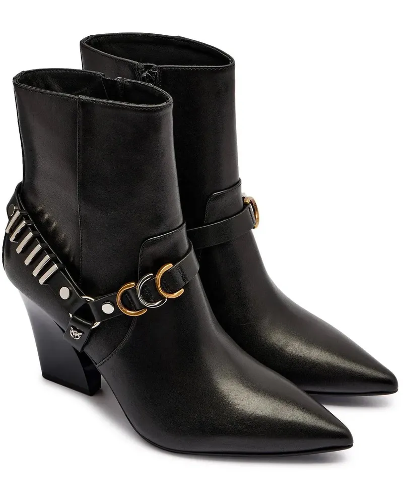 Pinko Stiefel Boots Black schwarz Schwarz