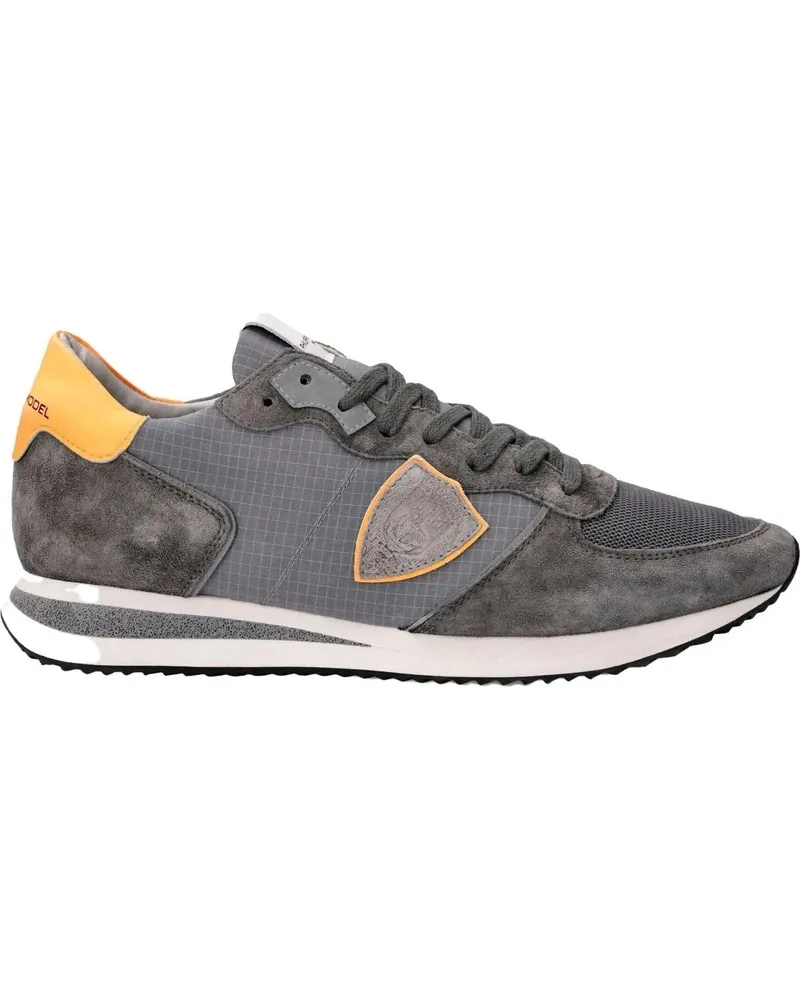 Philippe Model Low-Top Sneaker Sneakers grey orange grau Grau
