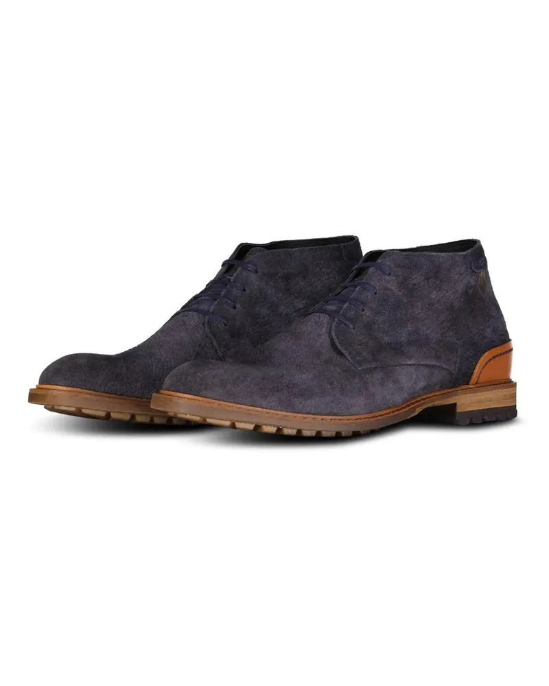 Van Bommel Low-Top Sneaker Schnürschuh Crepi blau Blau