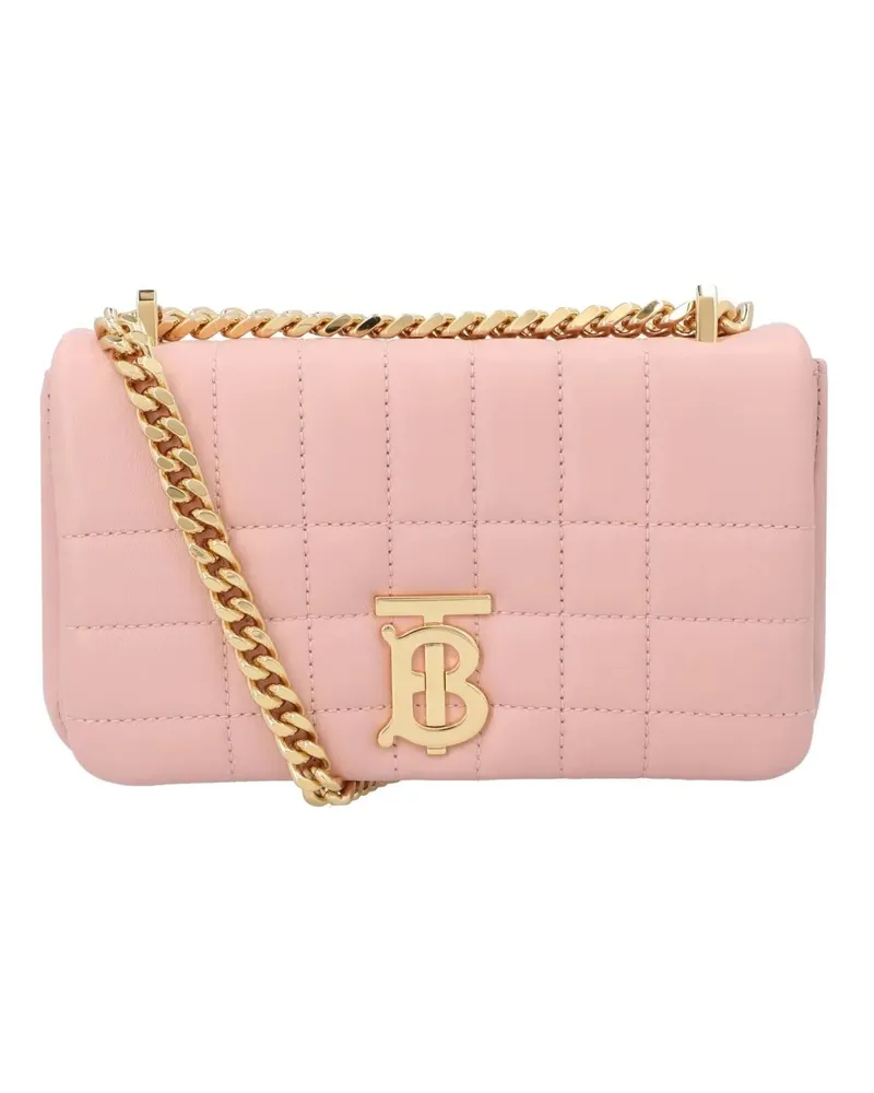 Burberry Hobo Bags Quilted Leather Lola Mini Bag pink Rosa