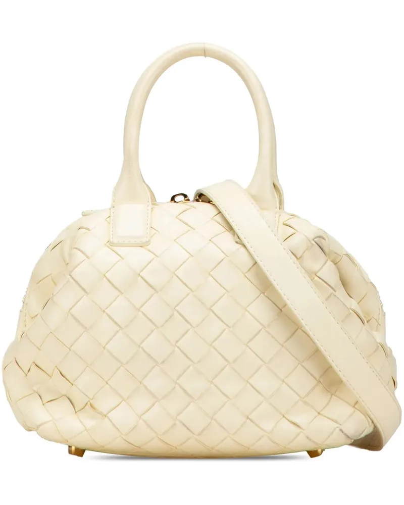 Bottega Veneta Hobo Bags Mini Nappa Intrecciato Bauletto Satchel gelb Gelb