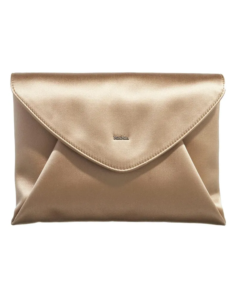 Max Mara Pochettes Envelope goldfarben 