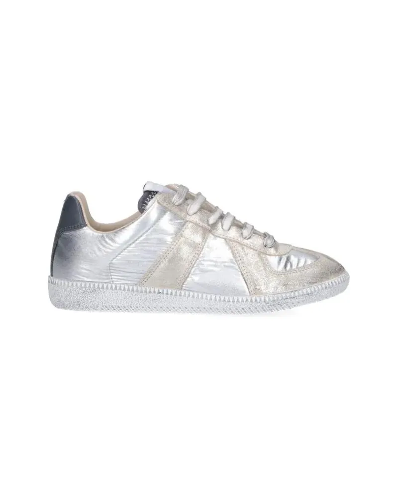 Maison Margiela Low-Top Sneaker "Replica" Sneakers Silver silberfarben Silber