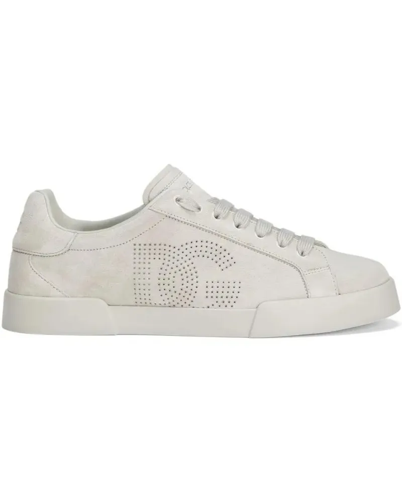 Dolce & Gabbana Low-Top Sneaker Lace-Up Light Beige Sneakers beige Beige