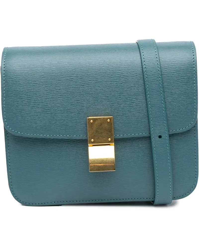 Celine Hobo Bags 2020 Teen Calfskin Classic Box blau Blau