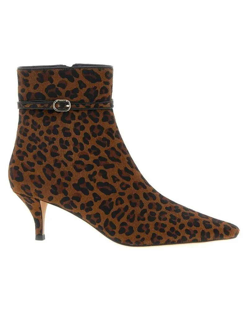 Twin-Set Stiefel Animal Print Ankle Boots braun Braun