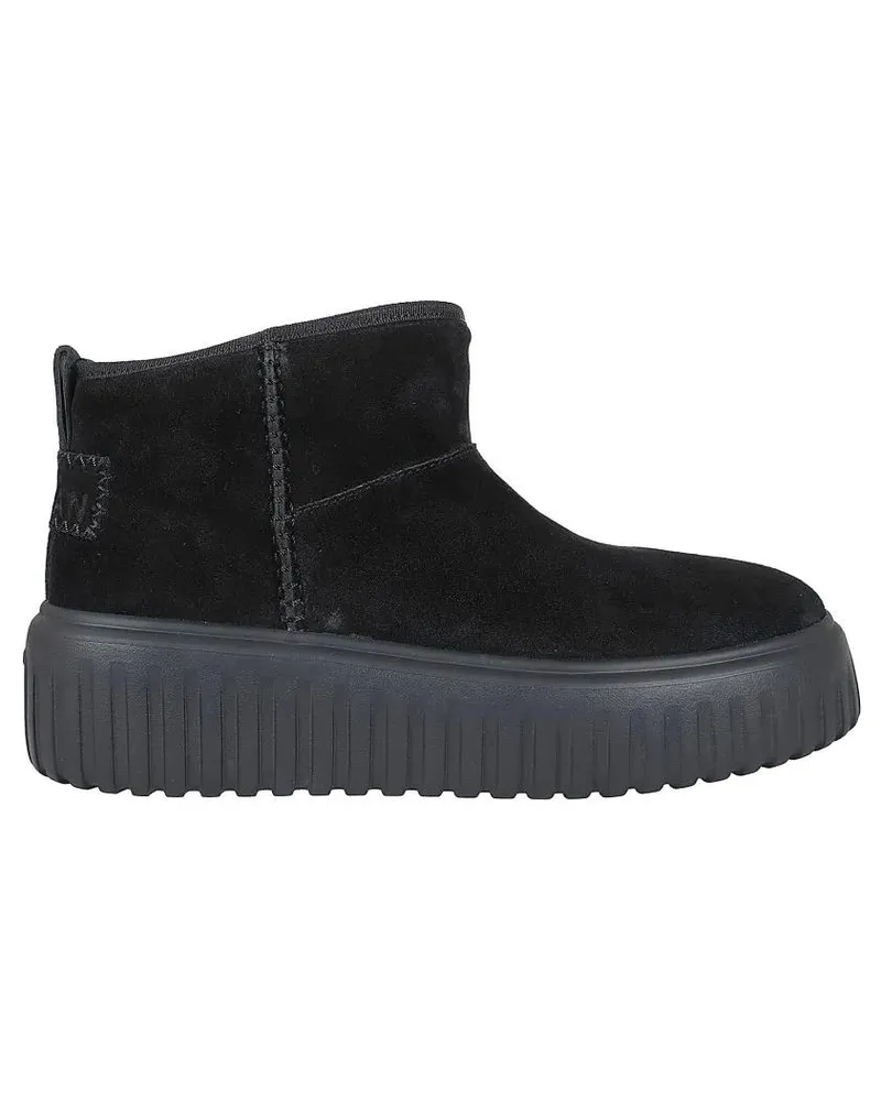 Hogan Stiefel Stripes Ankle Boots schwarz Schwarz
