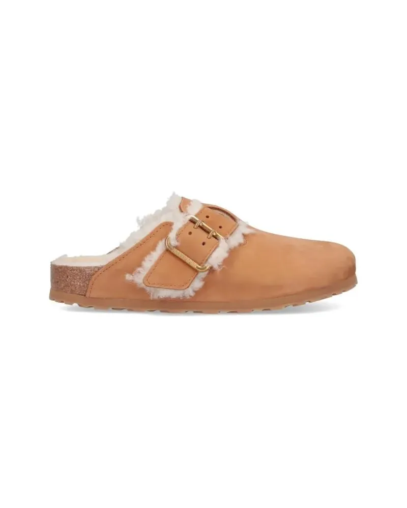 Birkenstock Loafer "Boston Bold Shearling" Mules braun Braun