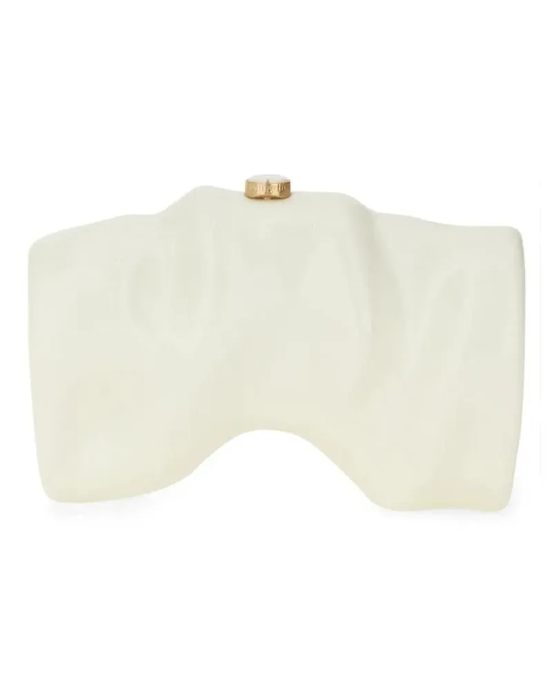 Cult Gaia Clutches Sculptural White Acrylic Clutch beige Beige