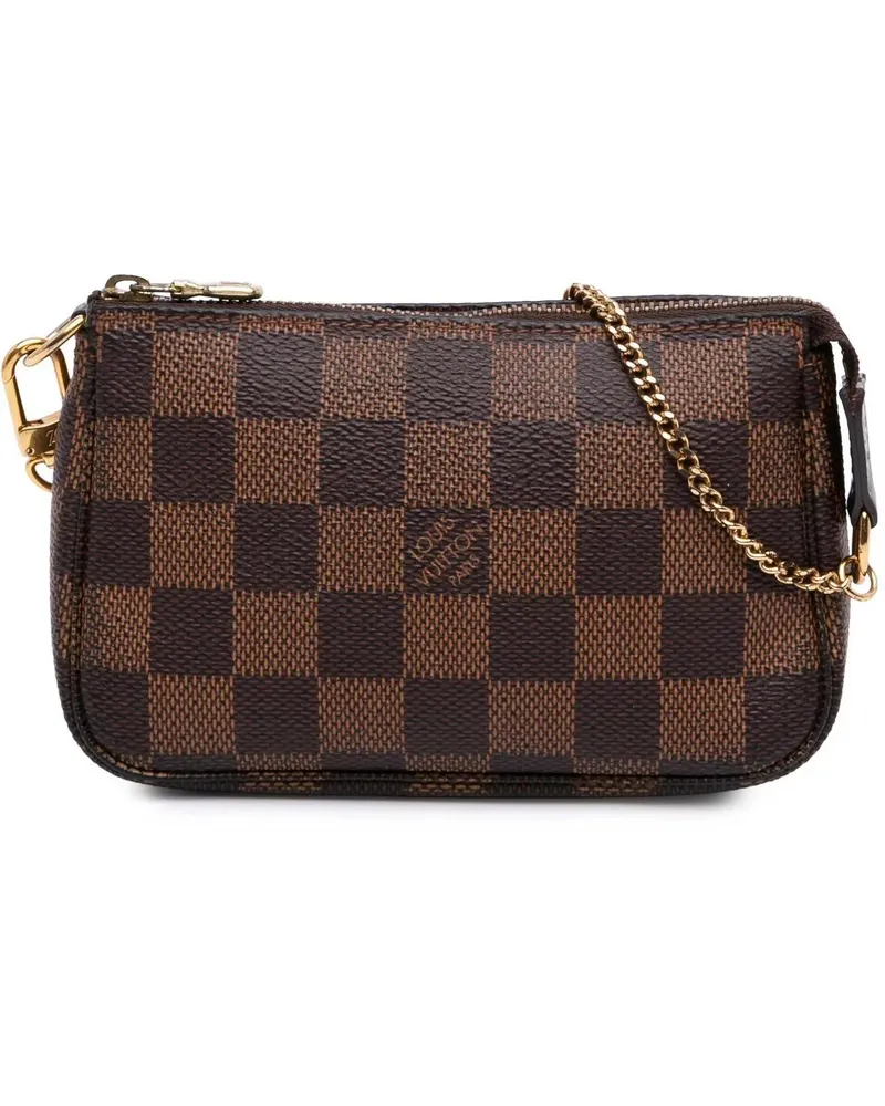 Louis Vuitton Crossbody Bags Damier Ebene Mini Pochette Accessoires braun Braun
