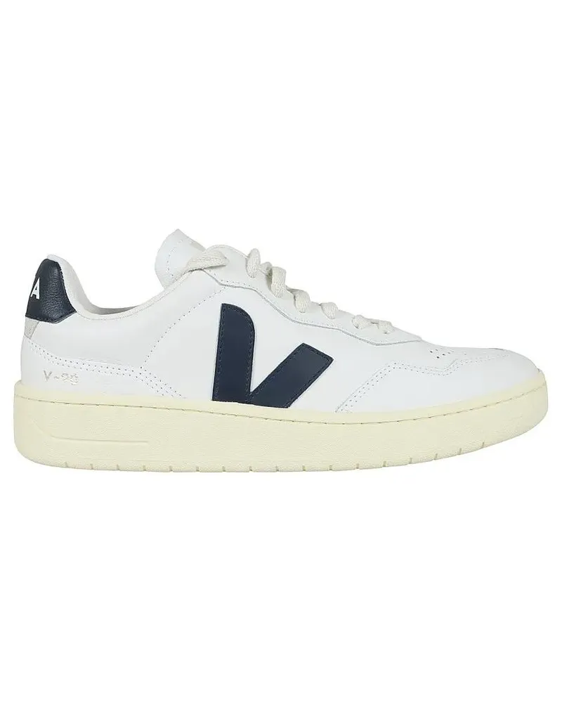 VEJA Low-Top Sneaker Low-Top White Leather Sneakers With Contrasting Lo weiß Weiß