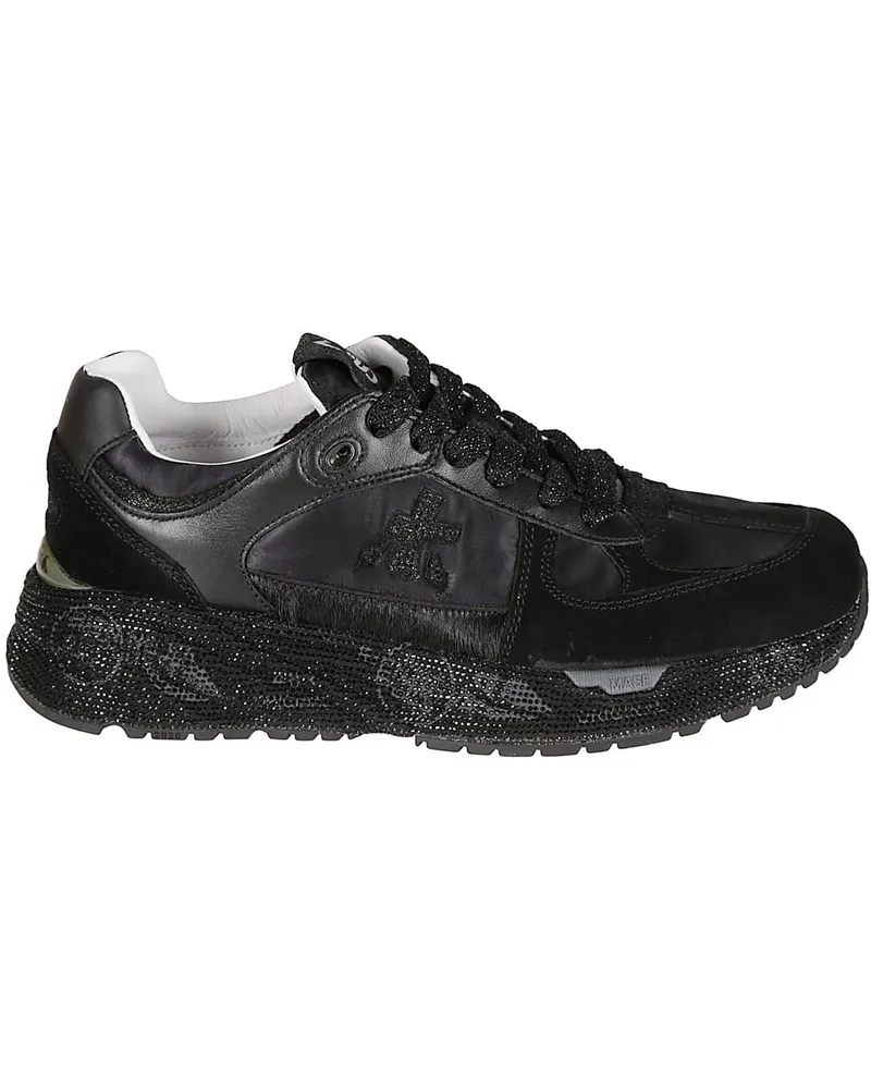 Premiata Low-Top Sneaker Mased Sneakers Black schwarz Schwarz
