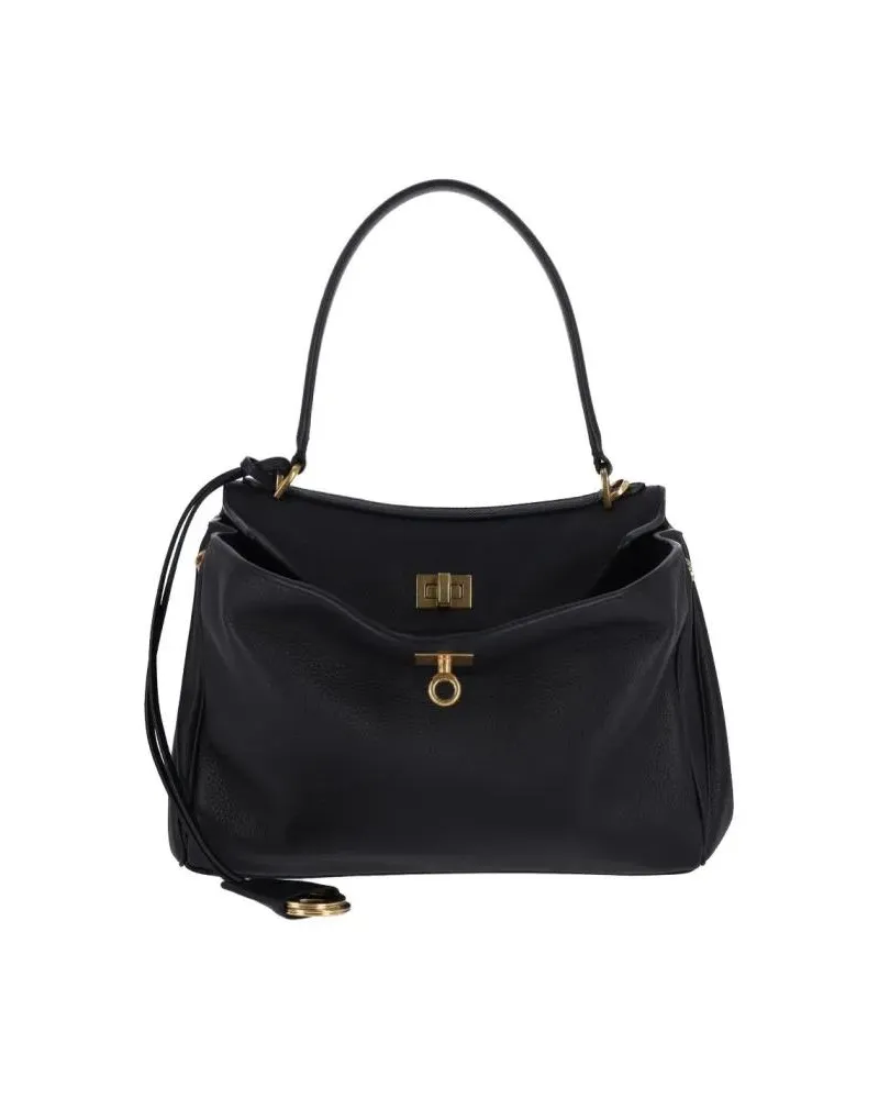Balenciaga Hobo Bags Small "Rodeo" Bag – Black schwarz Schwarz