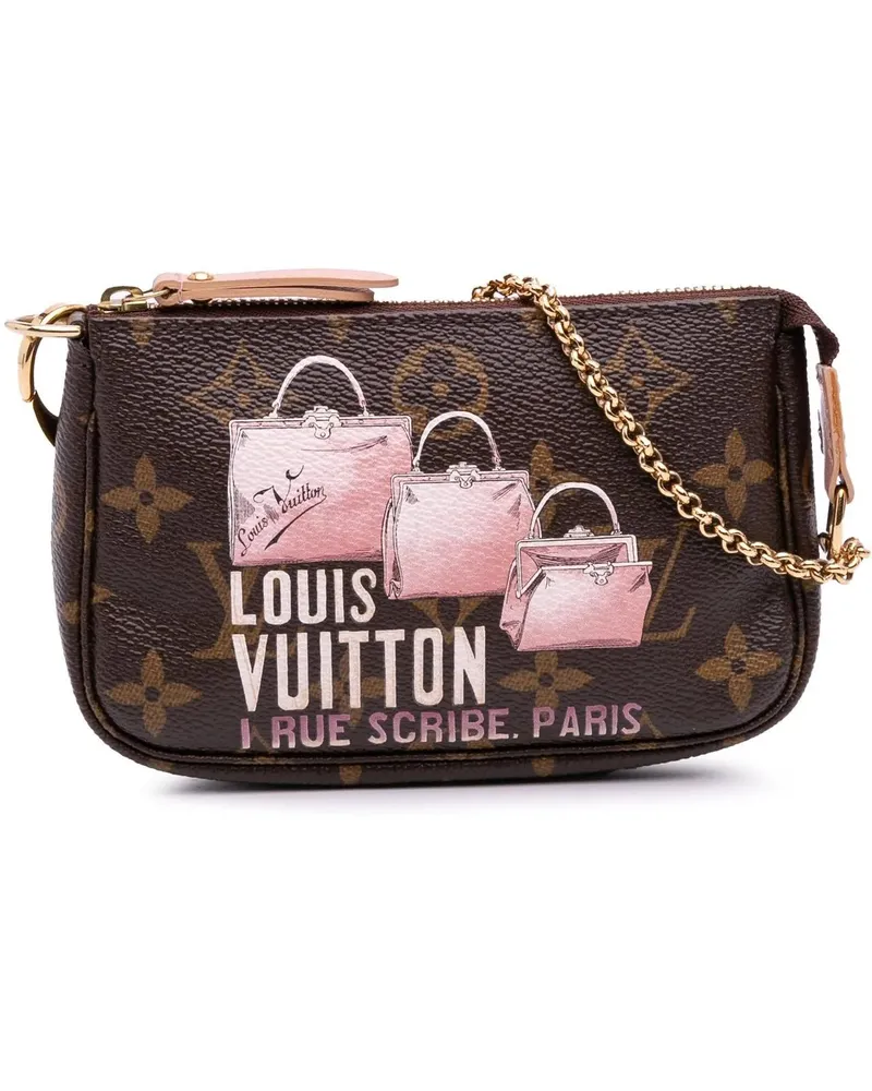 Louis Vuitton Crossbody Bags Monogram Affiche Mini Pochette Accessoires braun Braun