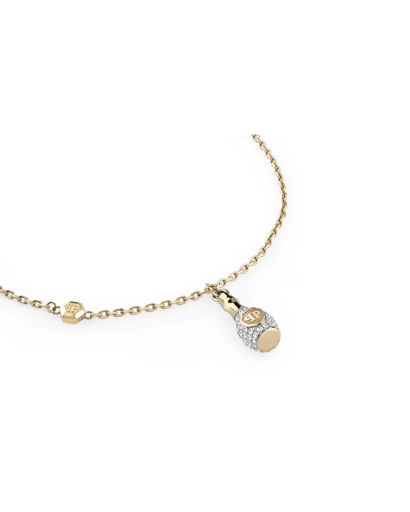 Philipp Plein Halskette Armband 3D Skull gold Gold