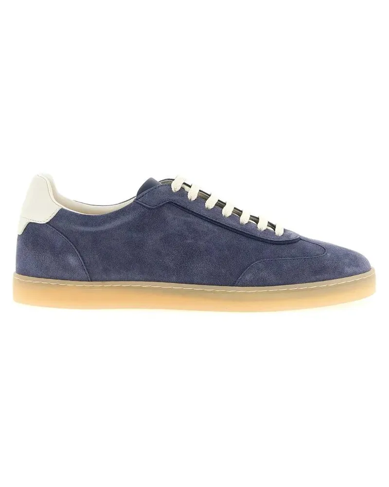 Brunello Cucinelli Low-Top Sneaker Washed Suede Sneakers grau Grau