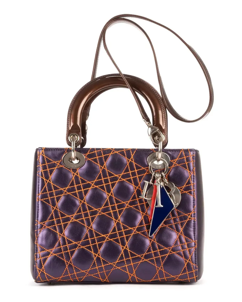 Dior Crossbody Bags Medium Lady Dior Zip Medium violett Violett