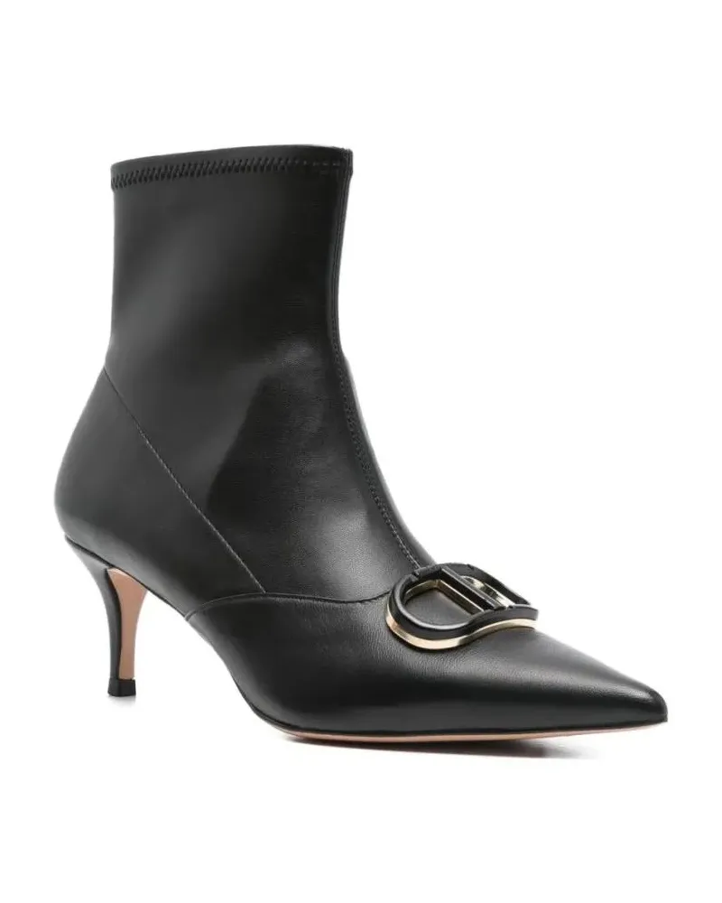 Twin-Set Stiefel Pointed Toe Ankle Boots schwarz Schwarz