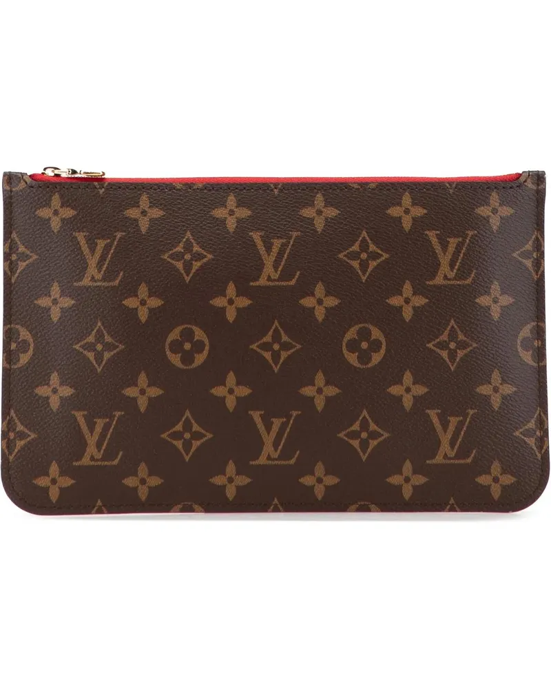 Louis Vuitton Kosmetiktaschen Monogram Neverfull Pouch braun Braun