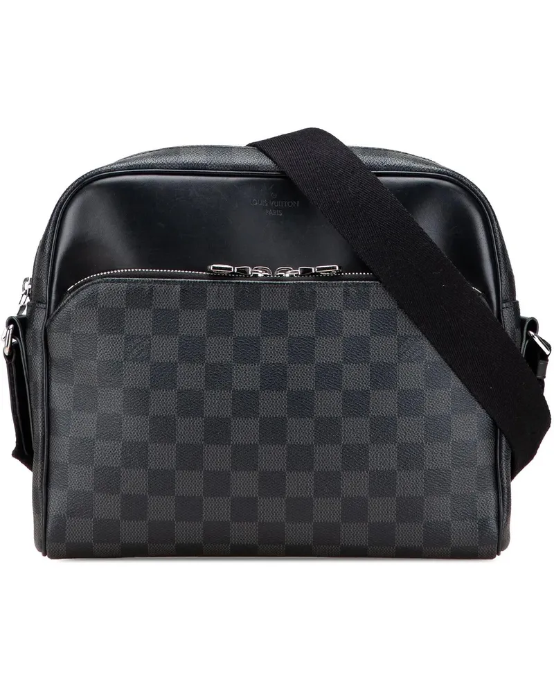 Louis Vuitton Hobo Bags Damier Graphite Dayton Reporter PM schwarz Schwarz
