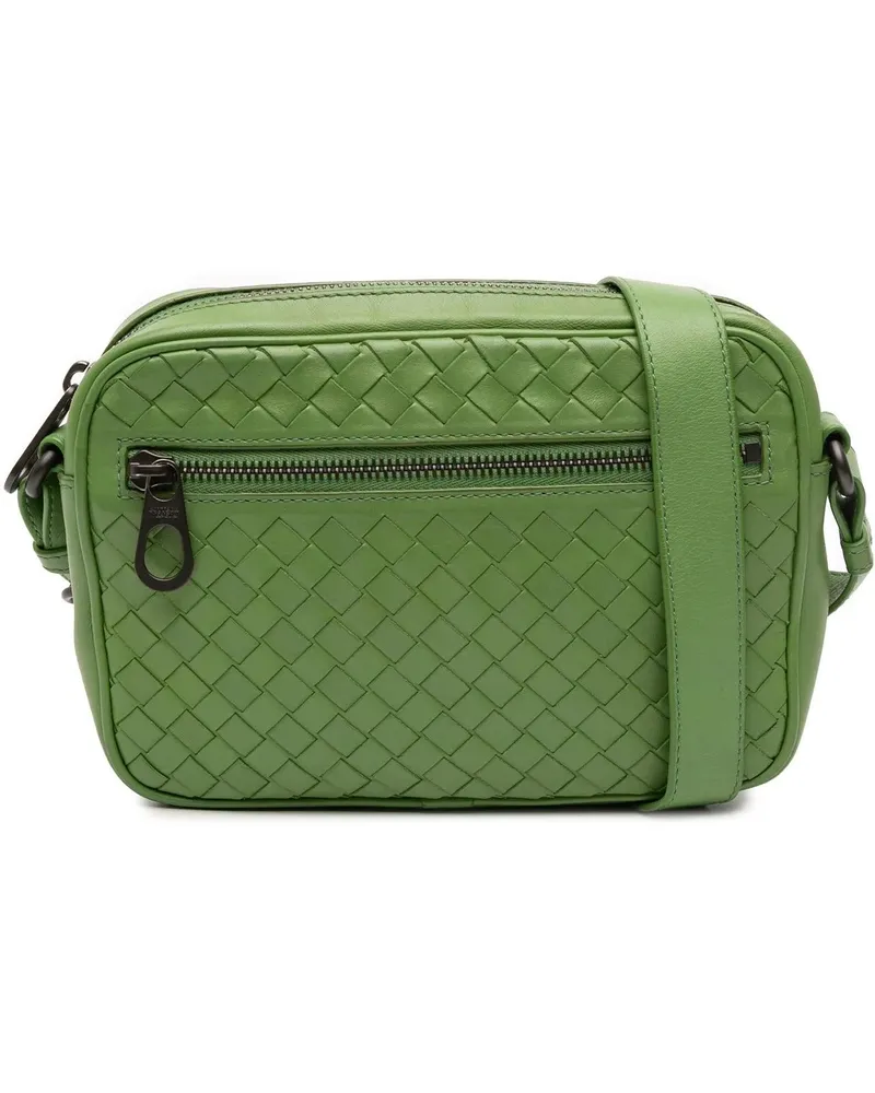 Bottega Veneta Hobo Bags Nappa Intrecciato Crossbody grün Grün