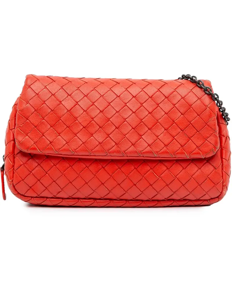 Bottega Veneta Hobo Bags 2012-2024 Intrecciato Chain Flap Crossbody rot Rot