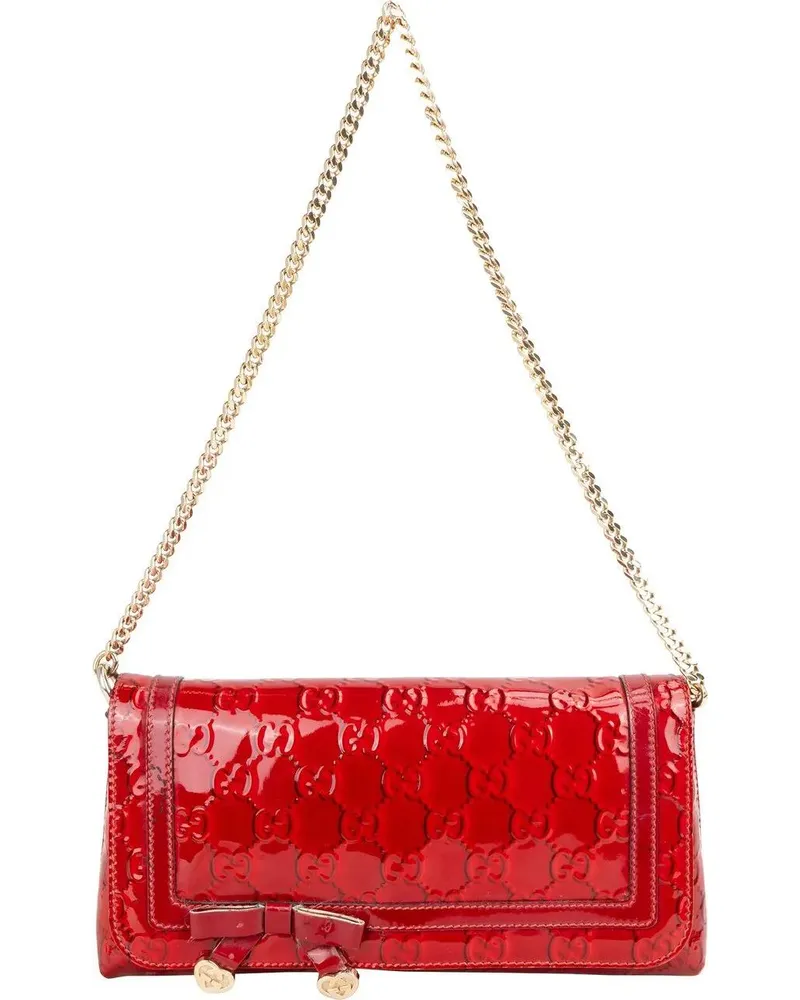 Gucci Crossbody Bags  Patent Leather GG Monogram Shoulder Bag rot Rot